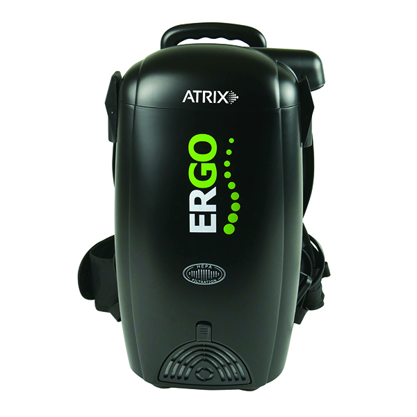 Atrix VACBP1 HEPA Backpack Vacuum Corded 8 Quart HEPA Bag 4 Level Filtration 